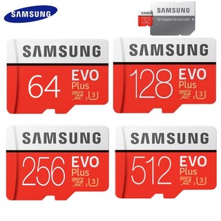 Samsung thẻ nhớ micro sd 32gb 64gb c10 tf microsd sdxc 128gb 256gb 512gb u3 4k cho điện thoại / máy ảnh drone