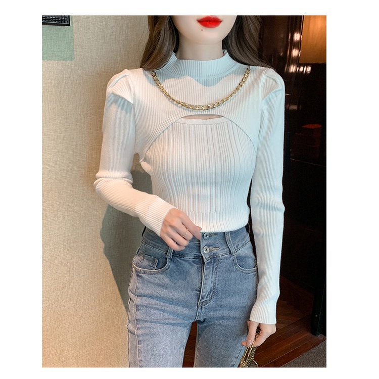 NRVP Áo Sweater Dài Tay Thiết Kế Mới Thời Trang Theo Phong Cách Hàn Quốc Cho Nữ