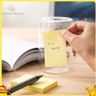 [miễn phí ship] 2 TỆP Giấy nhắn HẢI HÀ 76×51mm, 3''×2'' 100 tờ/tệp, Vàng, giấy nhớ, giấy note,ghi chú dính bám chắc