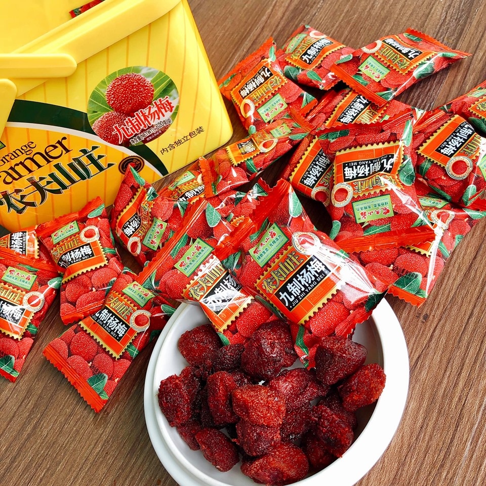 Ômai xí muội mix đủ vị chua chua giòn ngọt siêu ngon - Ô mai mix 5 vị, Ô mai Việt Quất, Ô mai Cherry, Mận, Đào