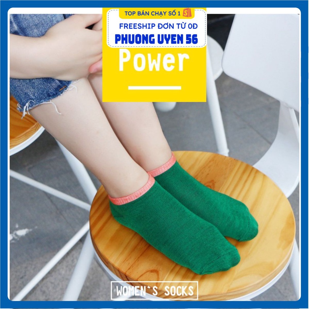 Bán Sỉ Set 12 Đôi Tất Cổ Ngắn Nam/Nữ Free Size Co Giãn - Kiểu Dáng Trẻ Trung