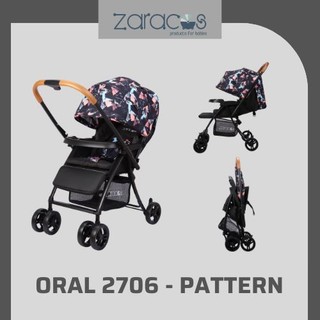 Xe đẩy cho bé Zaracos Oral 2706 Pattern Black – Zaracos Việt Nam