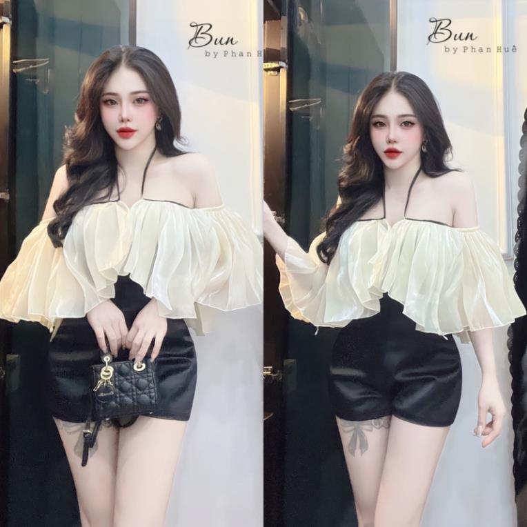 ÁO SƠ MI PHỐI CÁNH DƠI PHỐI DÂY CỘT YẾM AT12