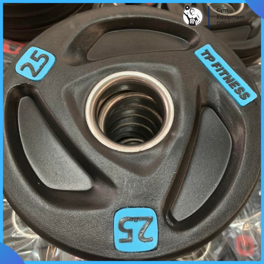 Tạ đĩa ziva 5kg bánh tạ bọc cao su lỗ phi 50mm G.E.O