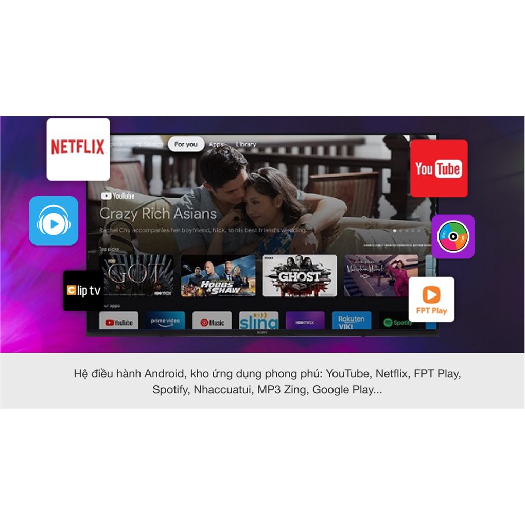 Smart Tivi Android Sony 4K 55 inch KD-55X85J MỚI 100%/BH 24 THÁNG CHÍNH HÃNG | BigBuy360 - bigbuy360.vn