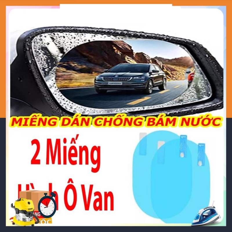 Miếng dán gương ô tô chống nước, miếng dán chống bám nước gương chiếu hậu cho oto xe hơi