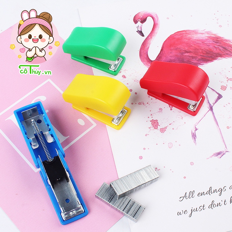 Ghim bấm giấy mini cute (kèm 1 miếng ghim)