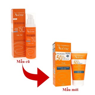 Kem chống nắng dạng sữa cho da thường, da hỗn hợp Avene Protection Fluide 50+ 50ml