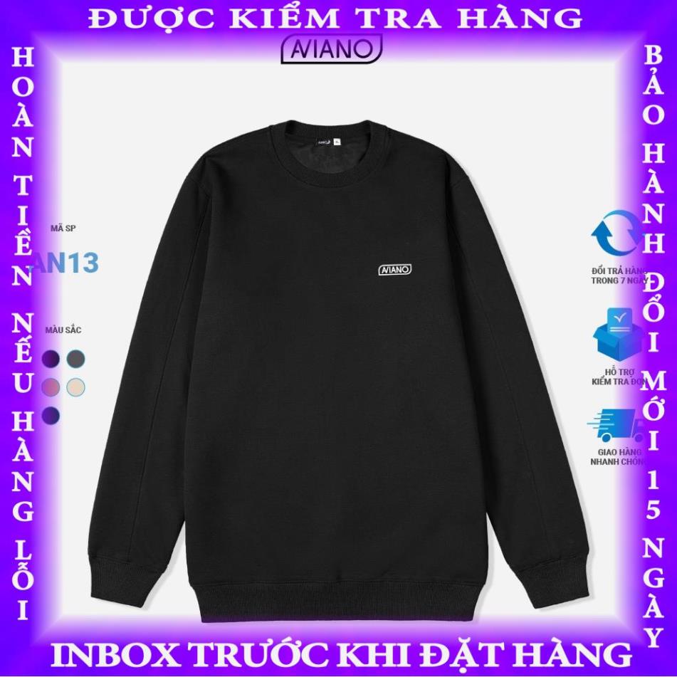 Áo Nỉ Nam Can Tay 5 Màu Thời Trang Thiết Kế Cao Cấp AVIANO thitrang