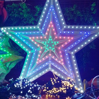 Đèn led ngôi sao đỉnh cây thông 50cm 70cm , hang đá .Đèn Ngôi Sao Chúa Giáng sinh . Đèn Ngôi sao chóp , ngôi sao bản lớn