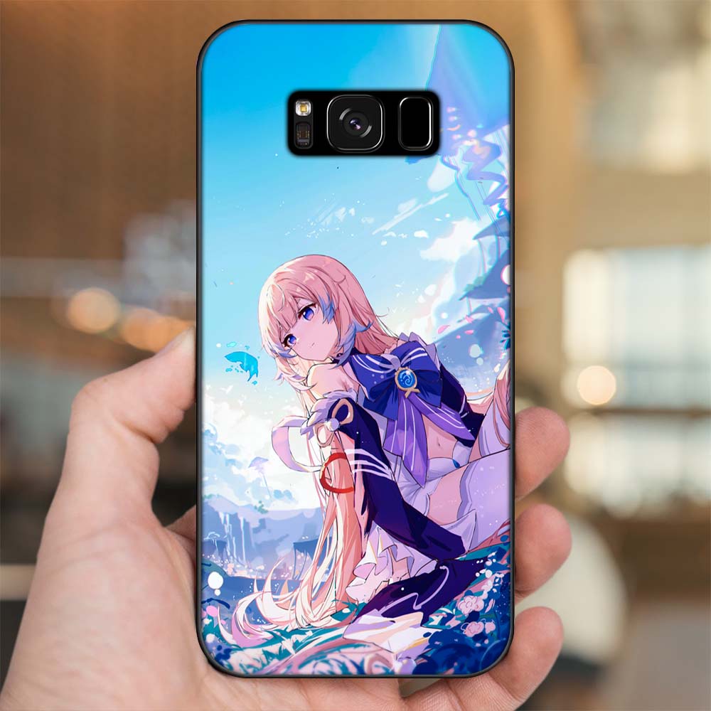 Ốp lưng Samsung S8, S8 Plus viền đen in hình Sangonomiya Kokomi Genshin Impact