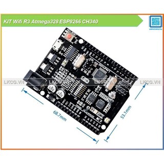 [Rẻ vô địch] KIT Wifi R3 Atmega328 ESP8266 CH340