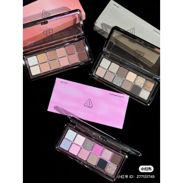 Bảng phấn mắt 12 ô 𝟑𝐂𝐄 New Take Eyeshadow Palette