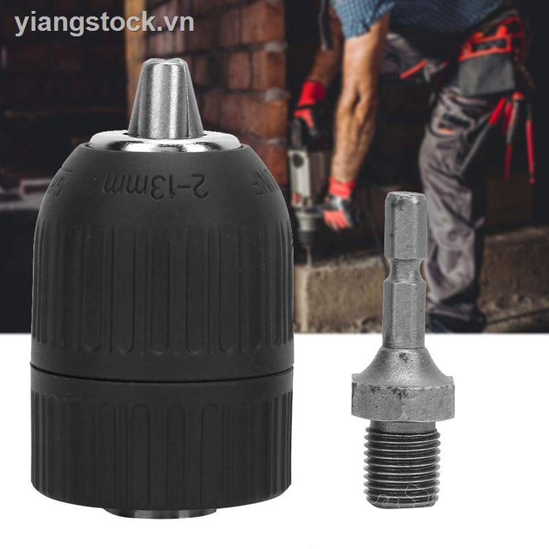 Đầu Kẹp Mũi Khoan Điện 1 / 2-20UNF 2.0-13MM + Đầu Nối Lục Giác 1 / 4 Chuyên Dụng