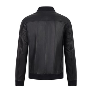 Áo khoác da nam cam kết da thật 100% FTT Leather Bomber Jacket chất liệu da cừu, bò, dê AD601