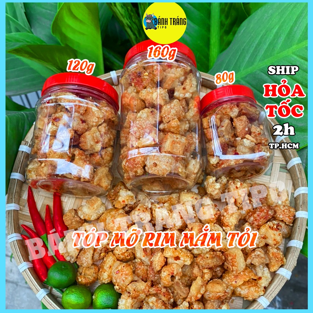 Top Mỡ Rim Mắm Tỏi Top Mỡ Chay Tỏi ớt Nha Lam Gion Ngon Sạch