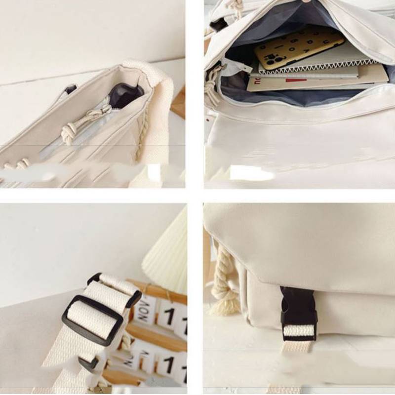 Dly sanrio kuromi Túi Đeo Vai Sức Chứa Lớn Họa Tiết Hoạt Hình Dễ Thương Thời Trang Cho Học Sinh # 1