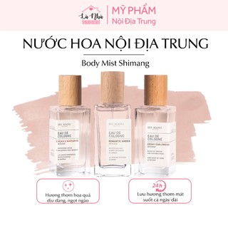 Nước hoa nội địa trung body mist nắp gỗ Shimang Eau De Cologne 50ml bản cao cấp, dầu sịt thơm toàn thân cơ thể giá rẻ.