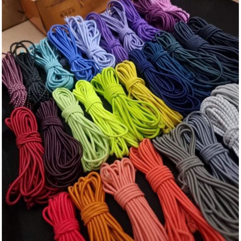 Dây chun tròn co giãn làm dây buộc tóc,phụ liệu hànmade size 2_3mm