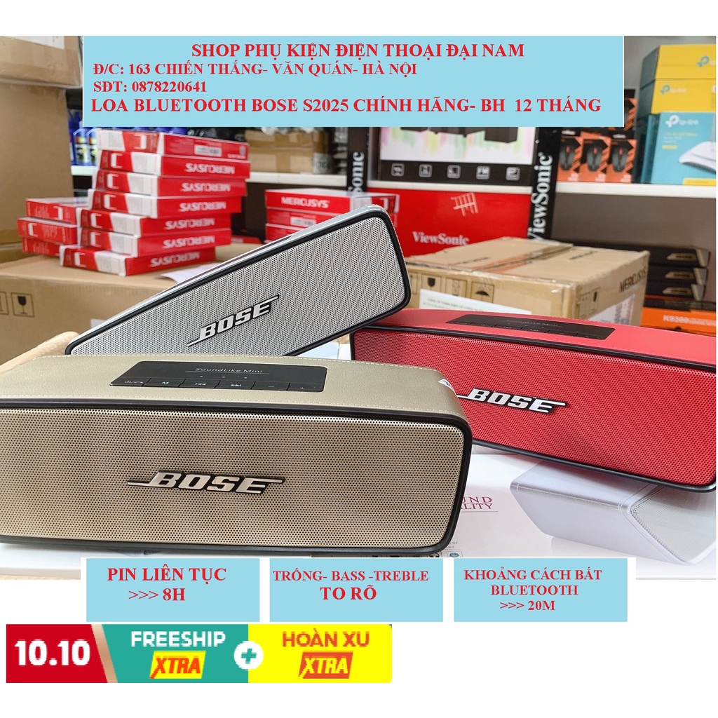 LOA BLUETOOTH BOSE S2025 - ÂM THANH TO RÕ SỐNG ĐỘNG- LOA MỚI CHÍNH HÃNG - BẢO HÀNH 12 THÁNG