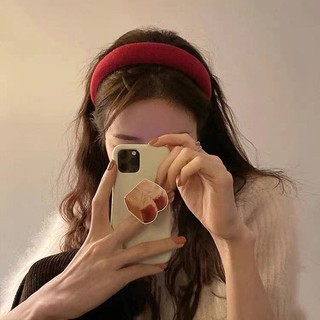 Bờm cài tóc băng đô tone đỏ đón Tết
