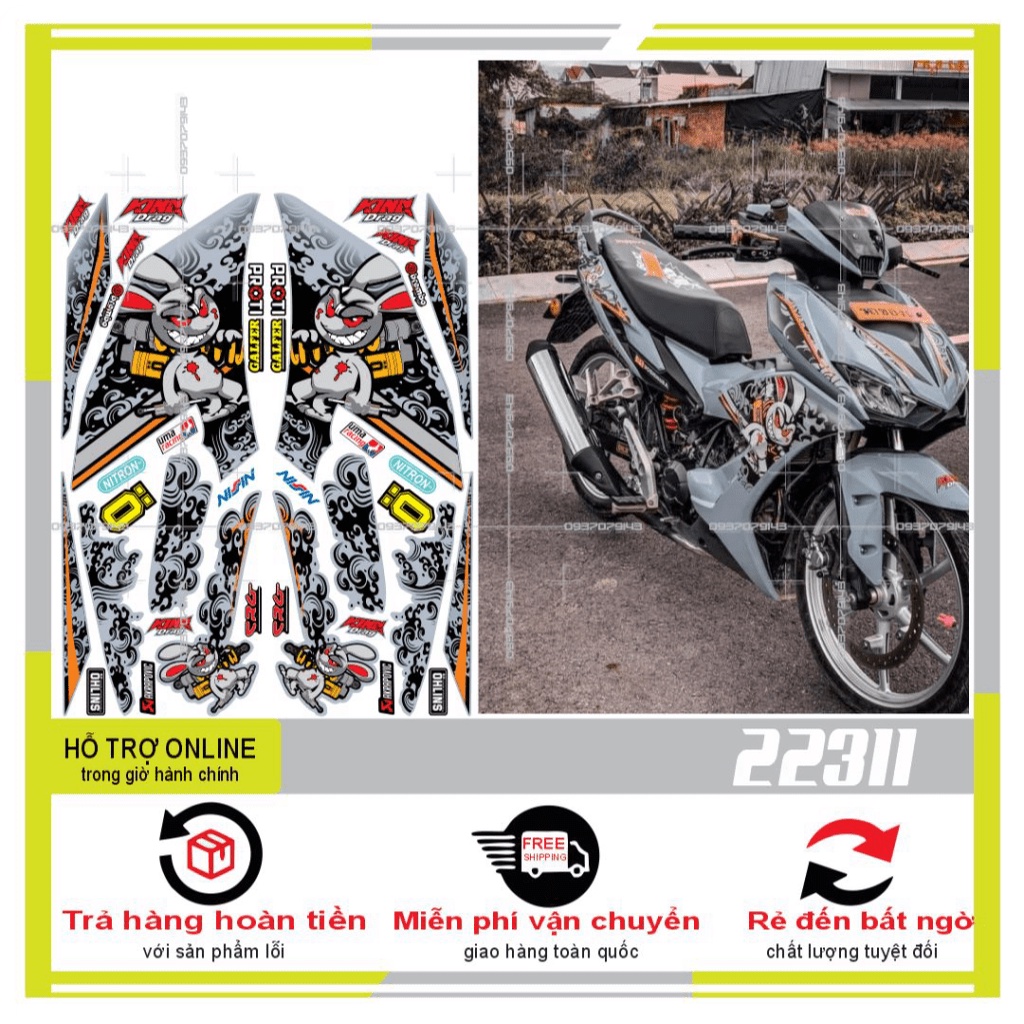 TEM RỜI WINNER X THỎ 22311 - THU DECAL