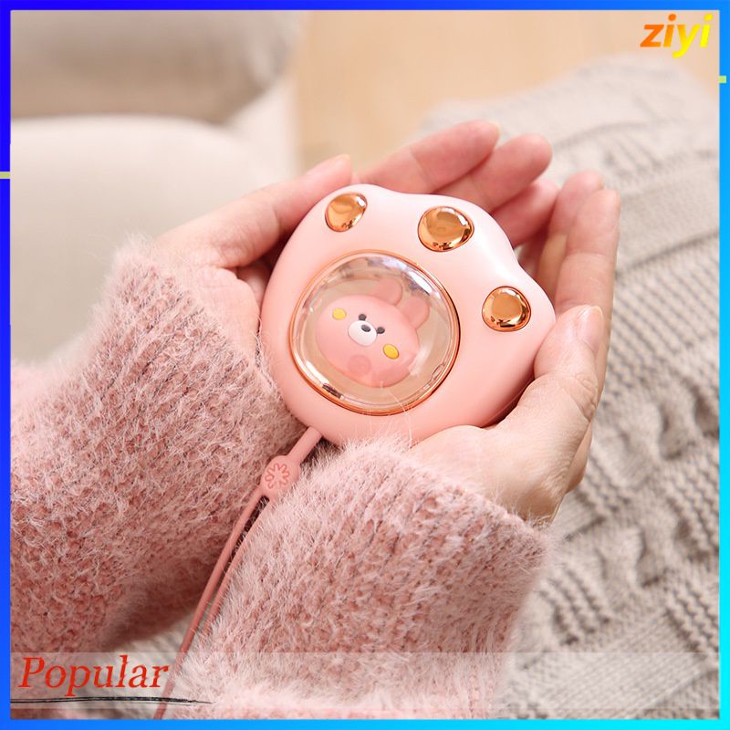 Máy sưởi ấm mini cầm tay đa năng hình chân mèo Pin sạc 2400Mah 4 tiếng sử dụng - Máy massage sưởi ấm tay nhỏ gọn