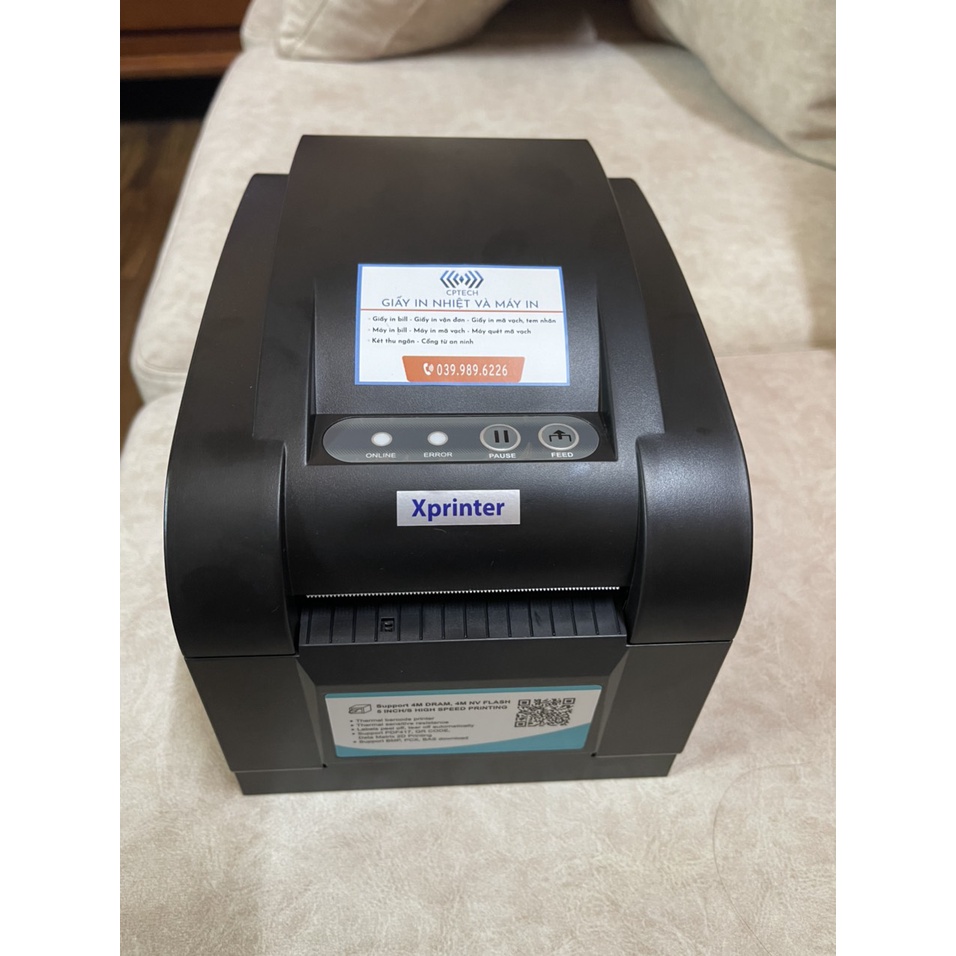 Máy in Xprinter XP 350B in đơn hàng GHTK, in tem nhãn và phiếu giao hàng các sàn TMĐT
