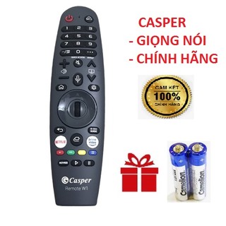 Điều khiển tivi casper giọng nói w1, remote smart tivi casper 4k 55 inch 55uw6000