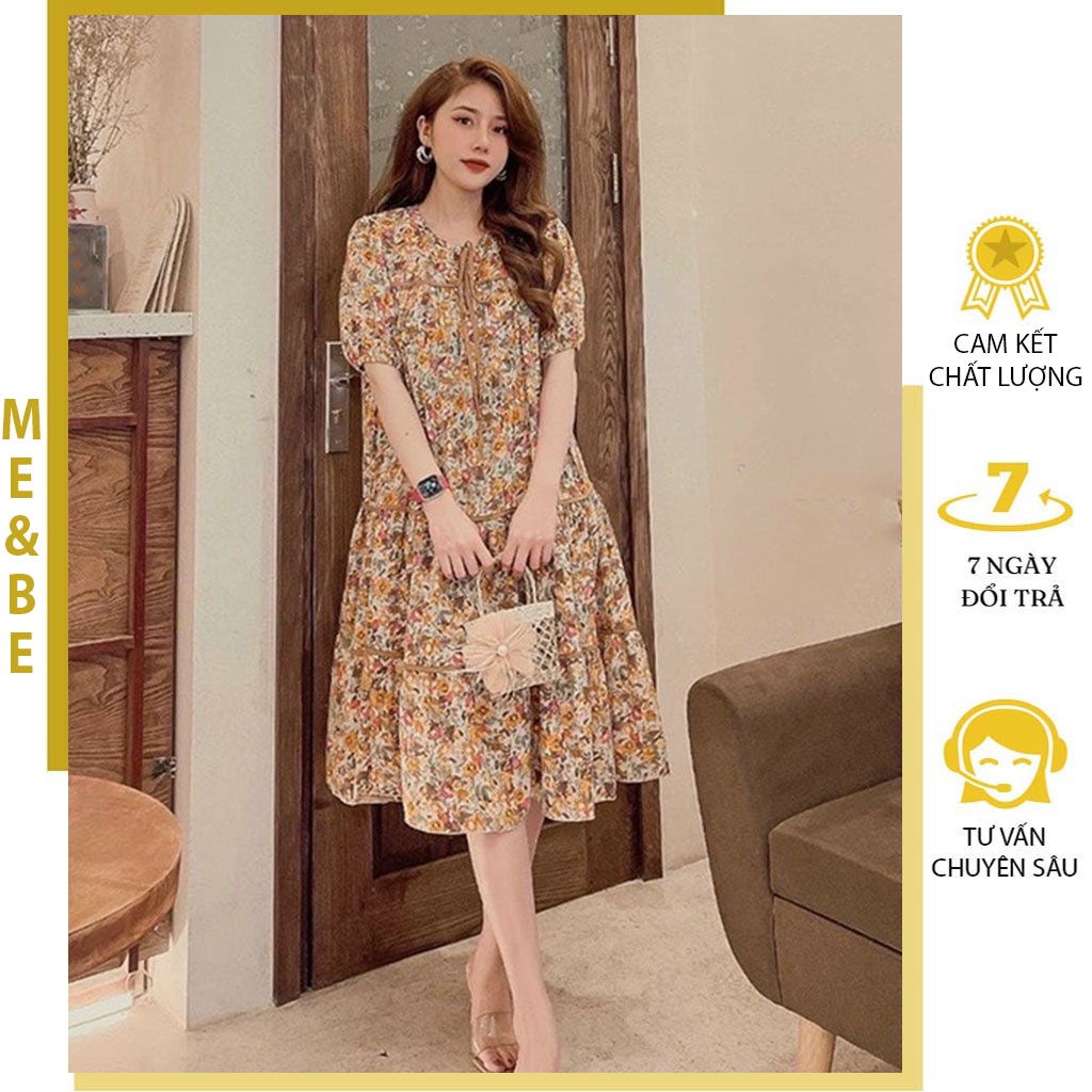 VÁY BẦU TIỂU THƯ HOA NHÍ SIÊU XINH - ĐẦM BẦU CÔNG SỞ CHẤT LỤA HÀN ĐẸP MẶC ĐI LÀM ĐI CHƠI DỰ TIỆC ĐỂU ĐẸP
