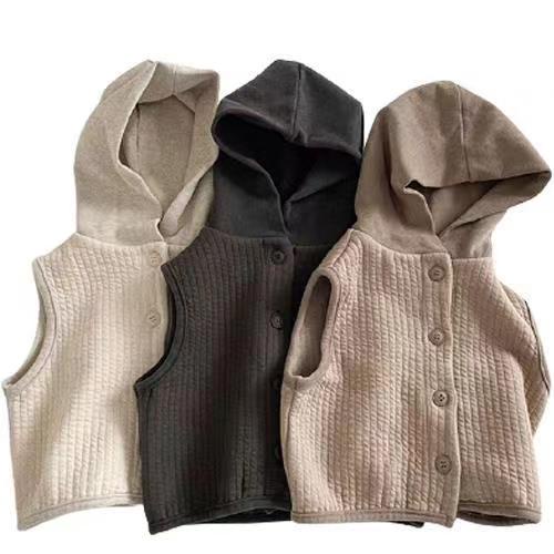 Hàng Có Sẵn Áo Khoác Ghi Lê Có Mũ Trùm Đầu Phong Cách Hàn Quốc Bán Chạy Cho Bé