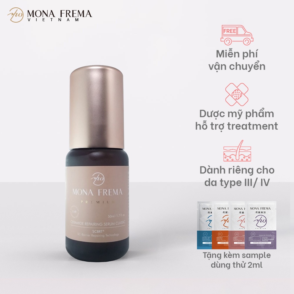 Serum dưỡng ẩm cấp dầu Mona Frema EMR Ceramide Repairing Classic Serum 50ml