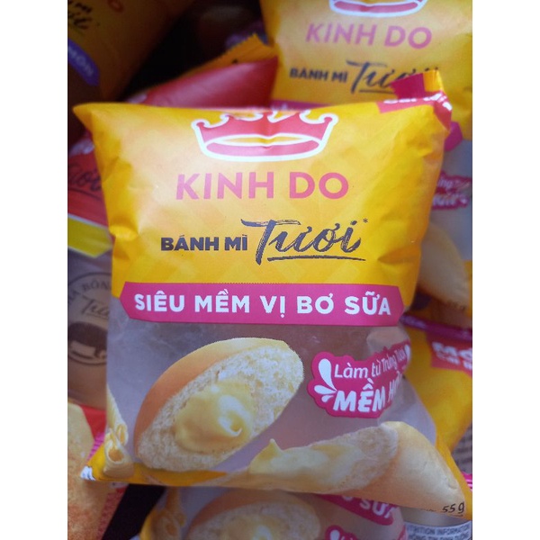 Bánh mì siêu mềm bơ sữa Kinh Đô ( lốc 10 bánh)