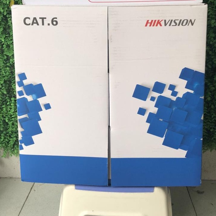Dây Cáp Mạng Hikvision Cat6 UTP DS-1LN6-UE-W Lõi Đồng Nguyên Chất dùng cho công trình Camera IP.