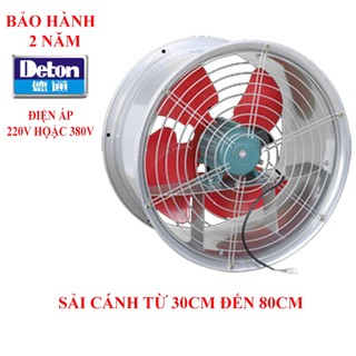 Quạt thông gió tròn lưu lượng lớn deton dfg30/dfg40/dfg50