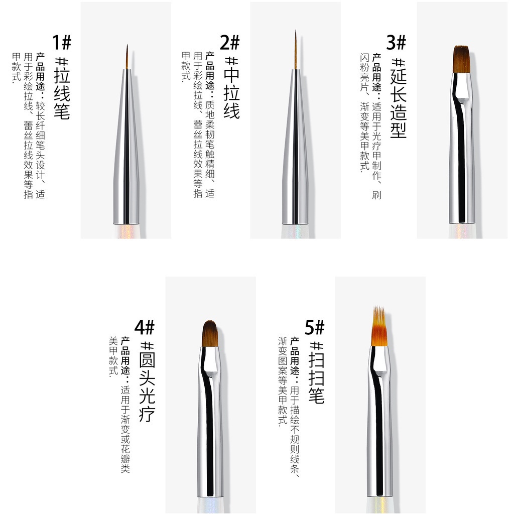 Cọ vẽ móng tay nail chuyên nghiệp, phụ kiện nail salon