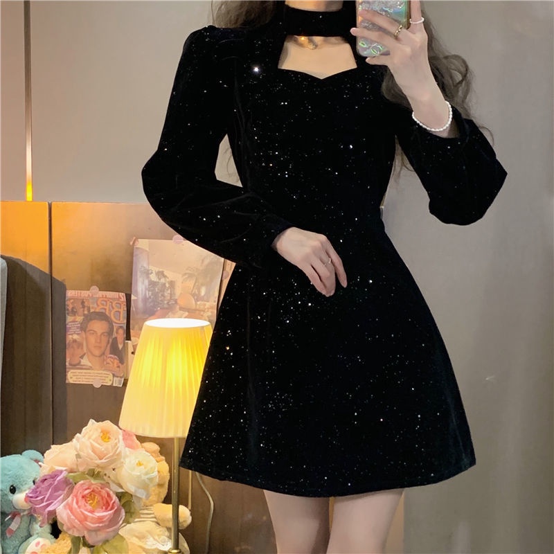 TIANLEYU váy đầm váy nữ đầm đi đám cưới Trang phục năm mới đỏ Hàn Quốc Chất lượng cao Cái mới High quality SA221044 36Z230909