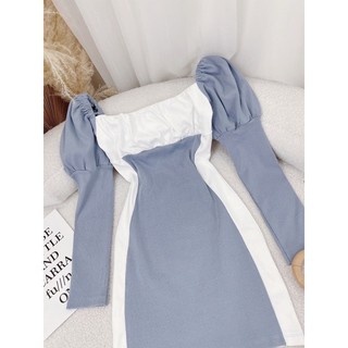 ĐẦM BODY XANH PHỐI