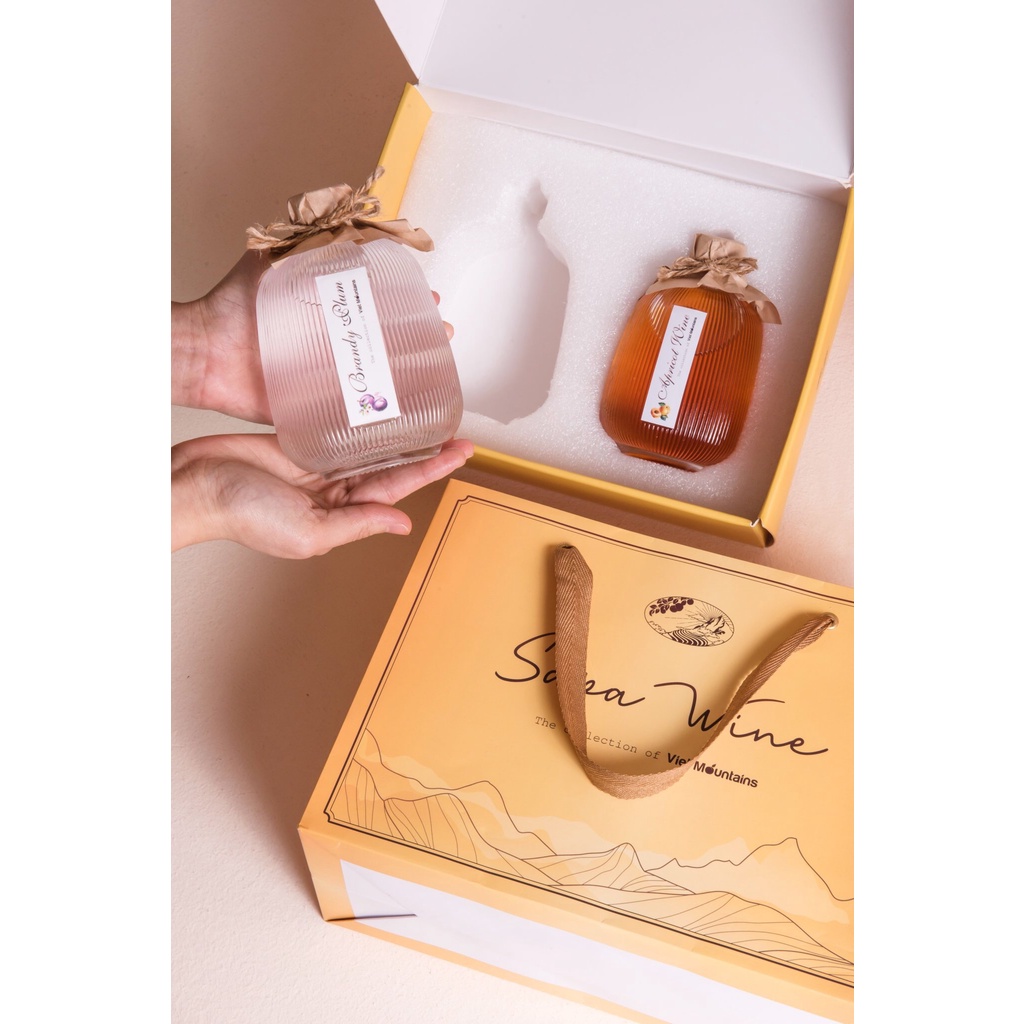 Set quà nước hoa quả lên men lùn