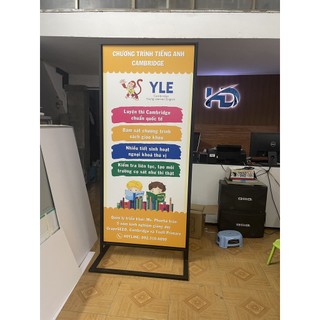Standee khung sắt kích thước 60*160