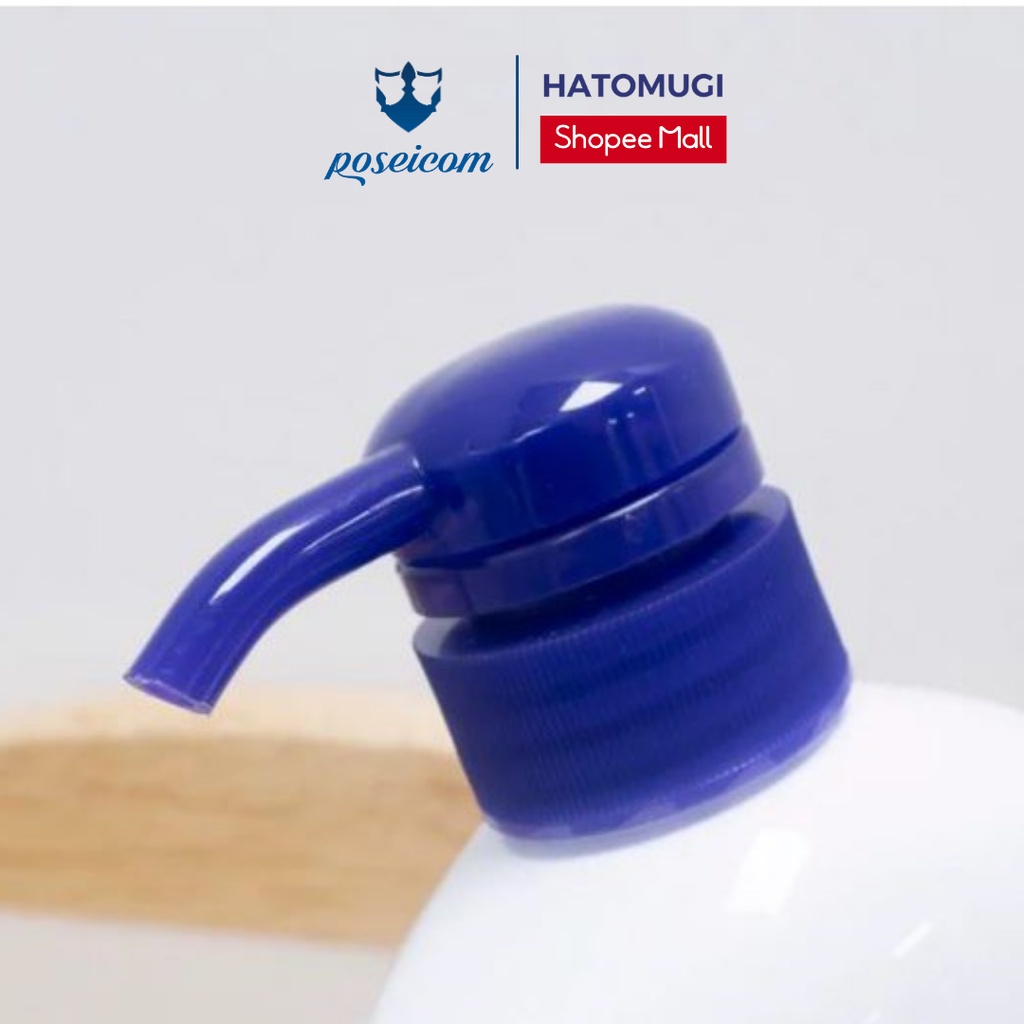 Combo dầu gội dầu xả chiết xuất hạt Ý Dĩ Cosme Station HATOMUGI Non Silicon cho tóc khô yếu (600ml/chai)