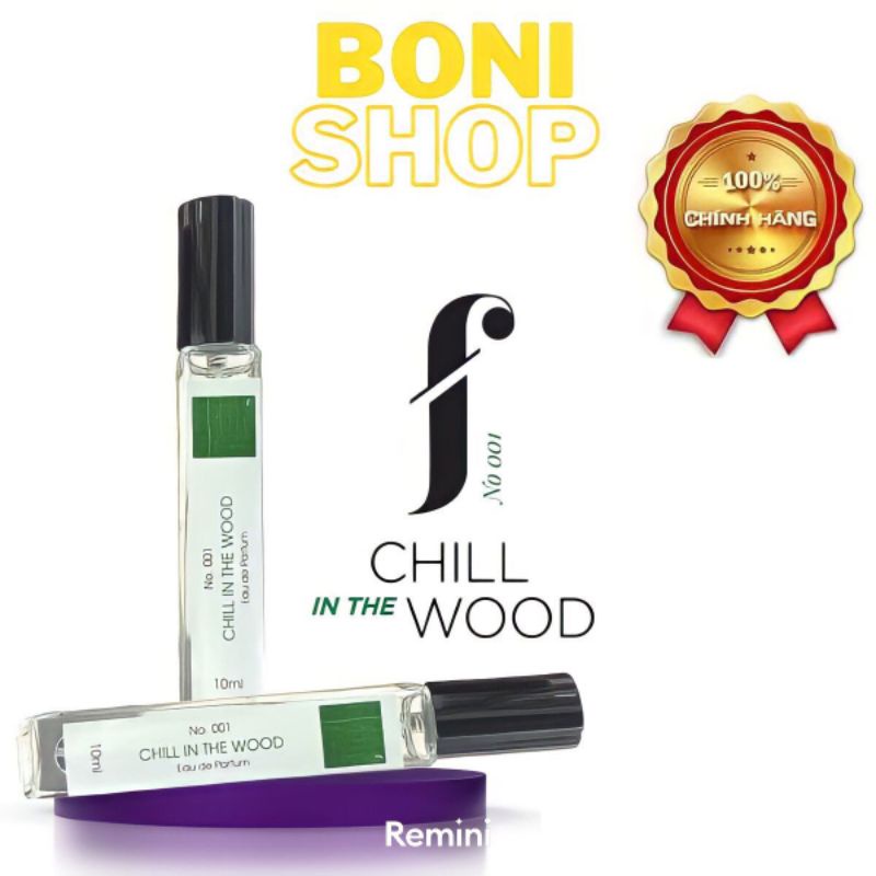 Chiết 10 ml _ Nước Hoa F Fresh Spray, Chill In The Wood No.001 Hương Gỗ Ấm Áp, Tươi Mới, Trẻ Trung, Lưu Hương 12h