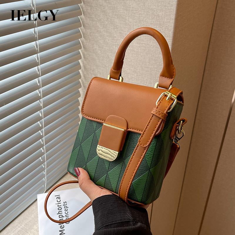 Túi Đựng Điện Thoại Đeo Chéo Họa Tiết Hình Thoi Màu Sắc Dễ Phối Đồ Cho Nữ