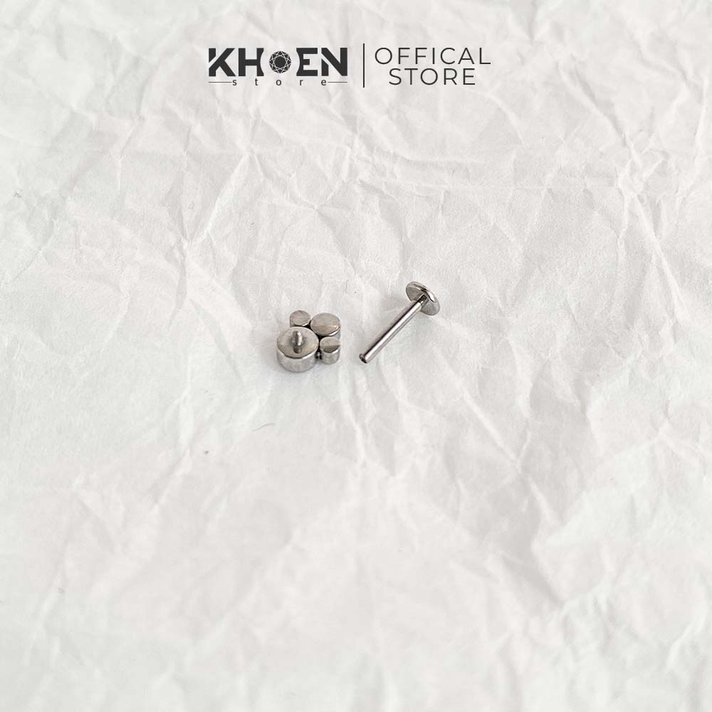 Khuyên Đá Chân mèo - Titanium G23 - Khoen Store