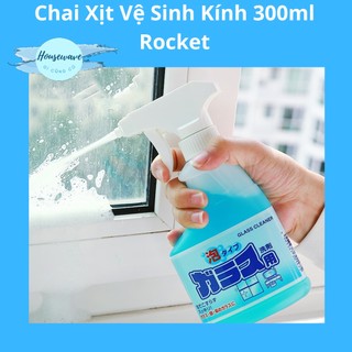 Chai xịt vệ sinh kính 300ml Rocket - Hàng nội địa Nhật
