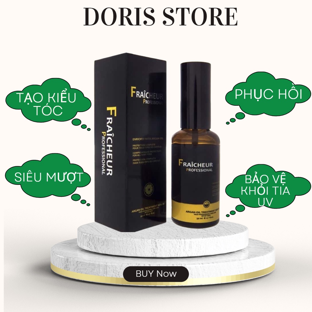 Tinh Dầu Dưỡng Tóc Hương Nước Hoa FRAICHEUR 100ml Phục Hồi Bảo Vệ Tóc Khỏi Nhiệt Độ Tia UV