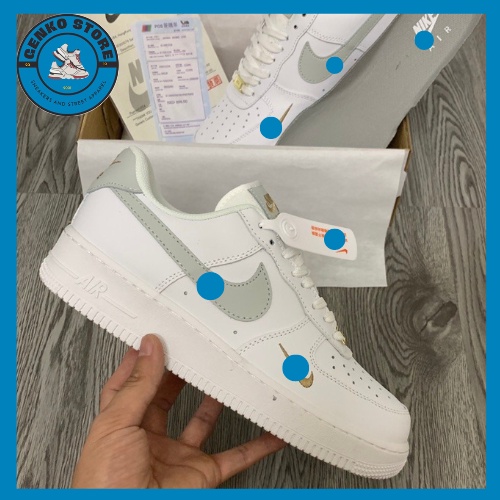 Giày thể thao nam nữ Nike vệtxám - Giày Air Force 1- Nike vệt xám giá rẻ, phong cách soft boy