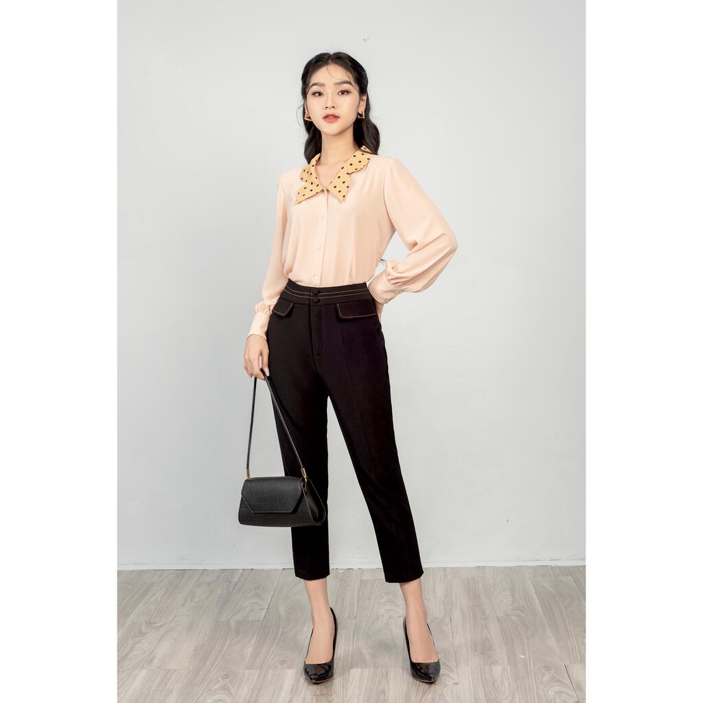 Quần baggy, can diêu, hai nắp túi giả MMOutfit M-QU060122096