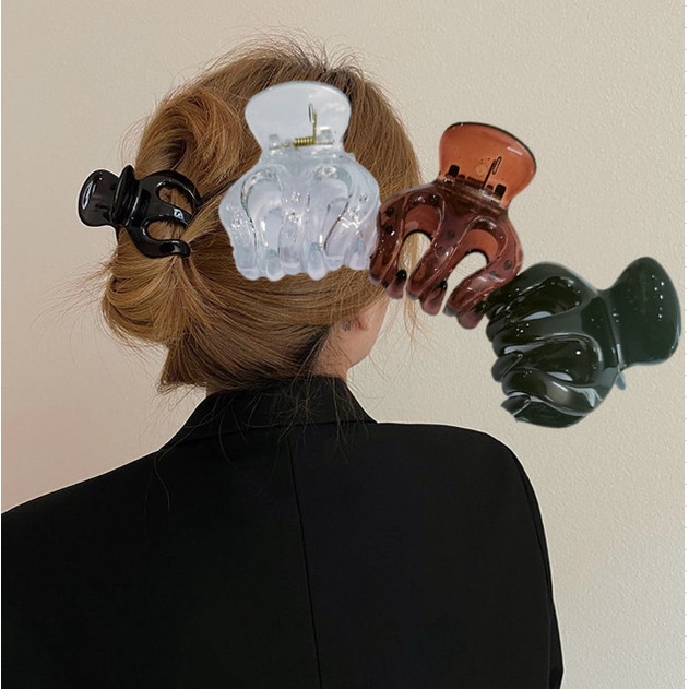 1 Cái Kẹp Tóc Nữ Càng Cua Thái Lan 6 Răng - Siêu Dày Chắc Xinh Xăn