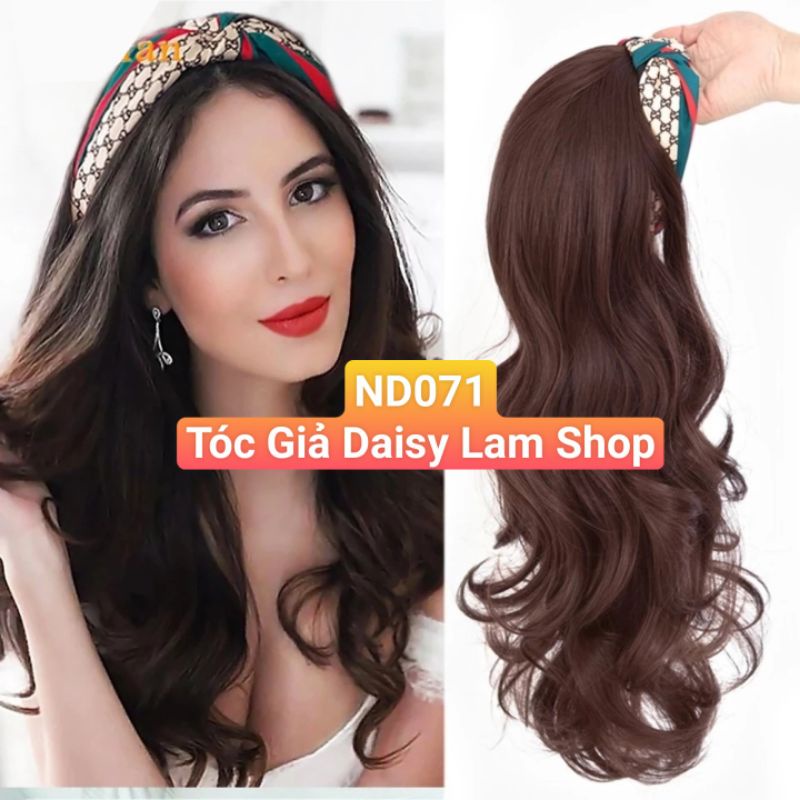 TÓC GIẢ NỬA ĐẦU CÀI BĂNG ĐÔ THỜI TRANG ND071